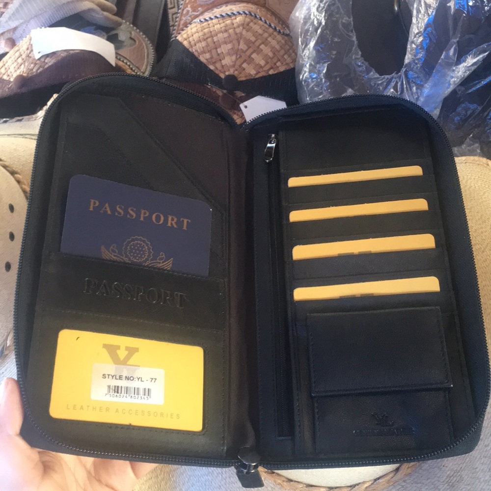 Leather Passaport leather book wallet